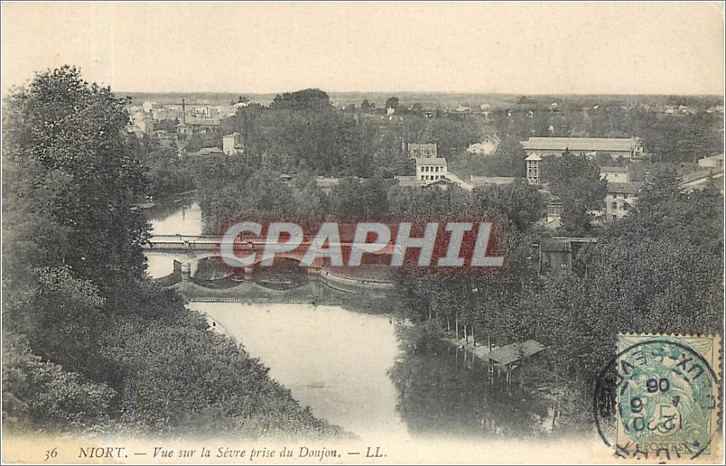 CPA NIORT-Vue sur la Sevre prise du Donjon