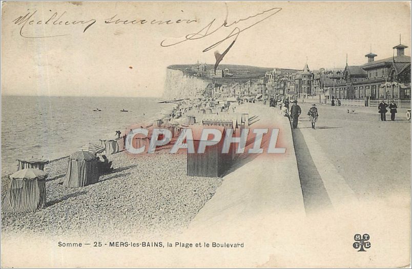 CPA MERS-LES-BAINS LA Plage et le Boulevard