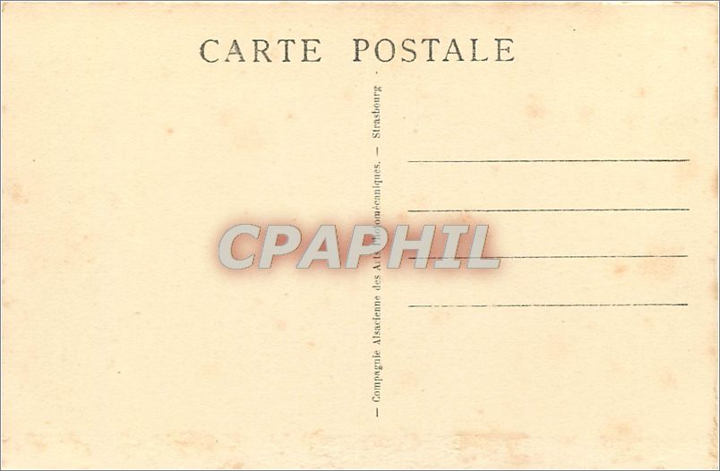 CPA STRASBOURG-L'Eglise Protestante St- Paul et la Cathedrale — Rückseite