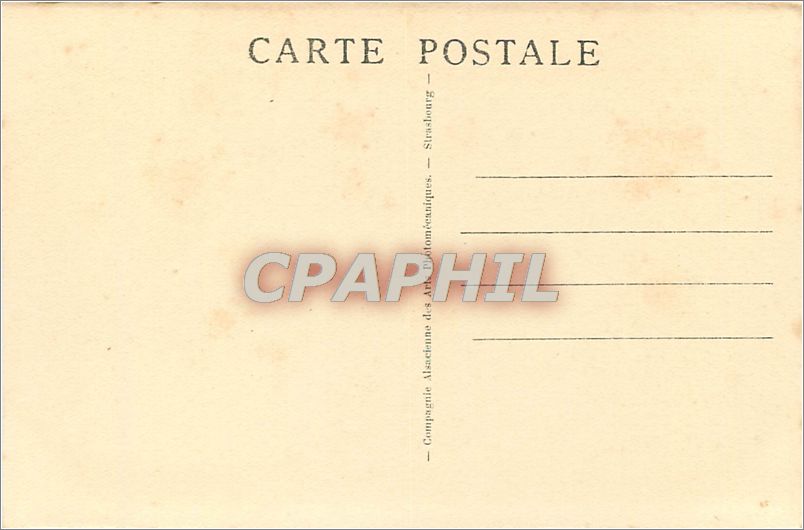 CPA STRASBOURG-la Cathedrale Cote Sud — Rückseite