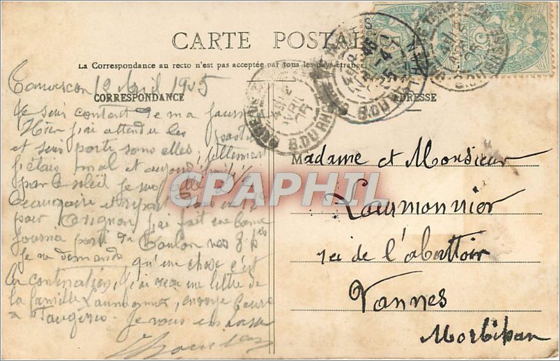 CPA beaucaire-Le Chateau de Montmoremcy construit au XIII e siecle — Rückseite