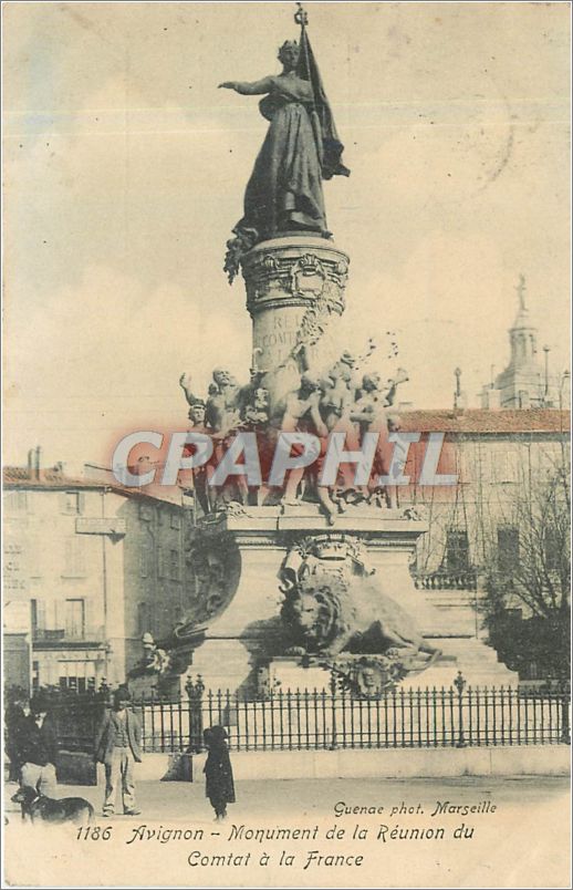CPA AVIGNON-Monument de la eunion d Comtat a la France