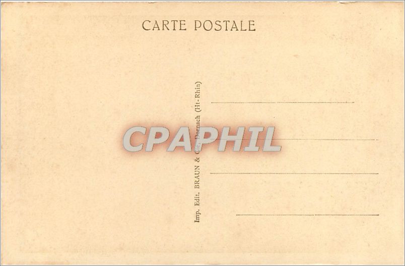 CPA LES HAUTES CHAUMES-LA FERME ET LE SOMMET DU TANET — Rückseite