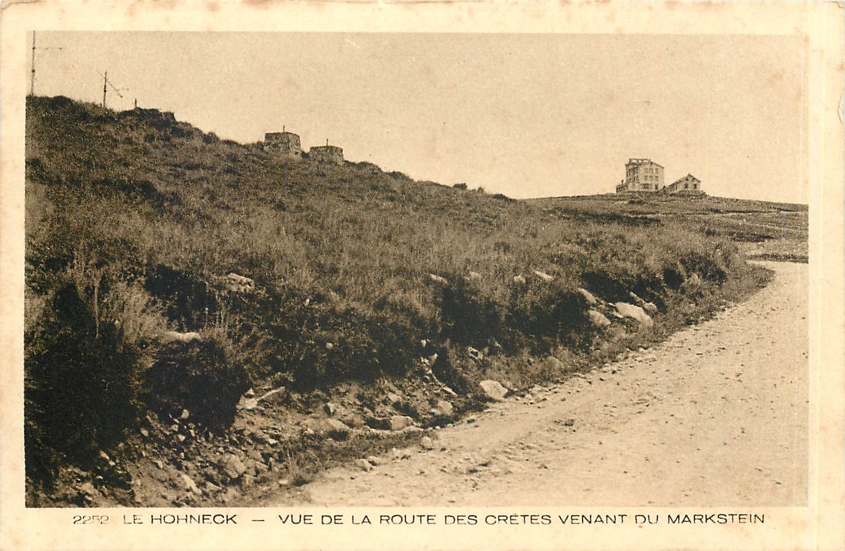 CPA LE HOHNECK Vue de la route des cretes venant du Markstein