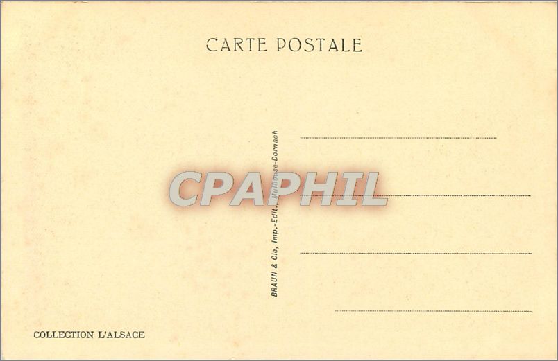 Le Hohneck (Alt. 1366 m.) vu de la Martinswand — Collection L'Alsace — n° 2090 — Rückseite