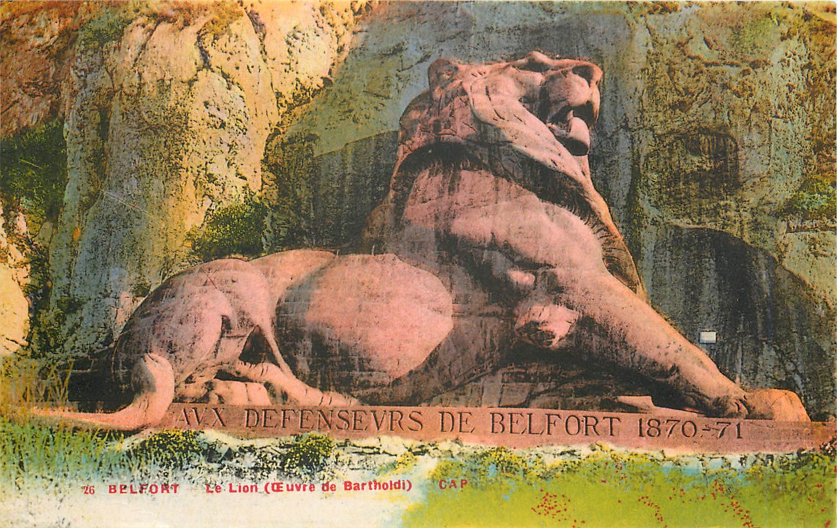 CPA bELFORT le Lion (oeuvre de Barthoidi)