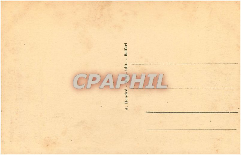 CPA BELFORT. Vue generale — Verso