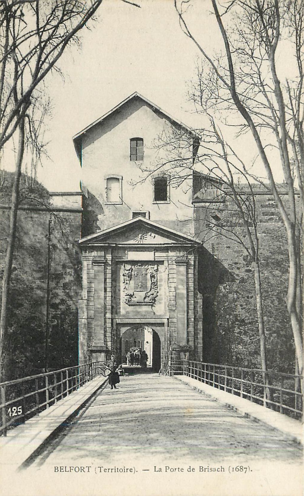 CPA BELFORT(TERRITOIRE)-La porte de Brissch 1687