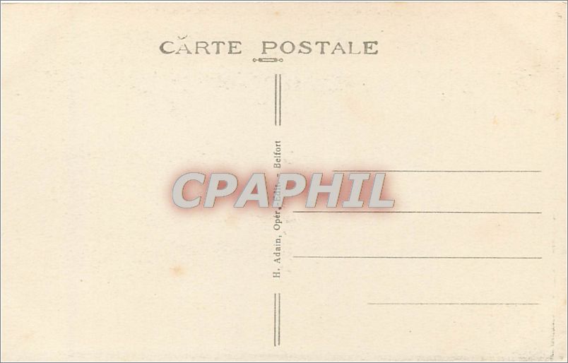 CPA BELFORT(TERRITOIRE)-La Tour de la Miotte — Verso