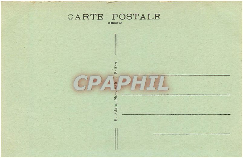 CPA BELFORT(TERRITOIRE)-Boulevard carnot — Verso