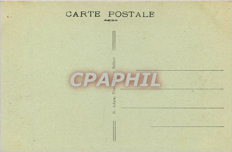 CPA BELFORT(TERRITOIRE)-pont sur la Savoureuse — Rückseite