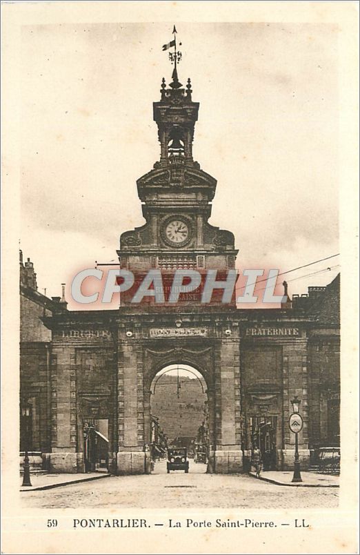 CPA PoNTARLIER-La porte saint-pierre-LL