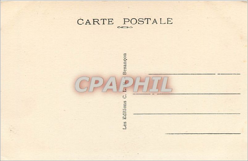 CPA BESANCON LES BAINS-vue générale à vol d'oiseau — Rückseite