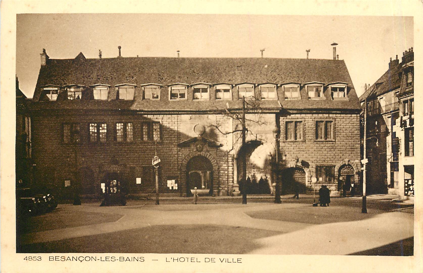 Besançon-les-Bains — L'Hôtel de Ville — éditeur BRAUN & Cie, Imp. - Mulhouse-Dornach