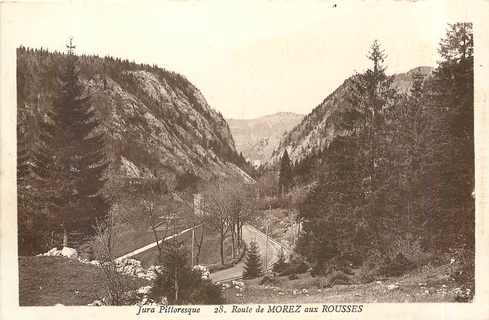 CPA 28 Route de MOREZ AUX rousses
