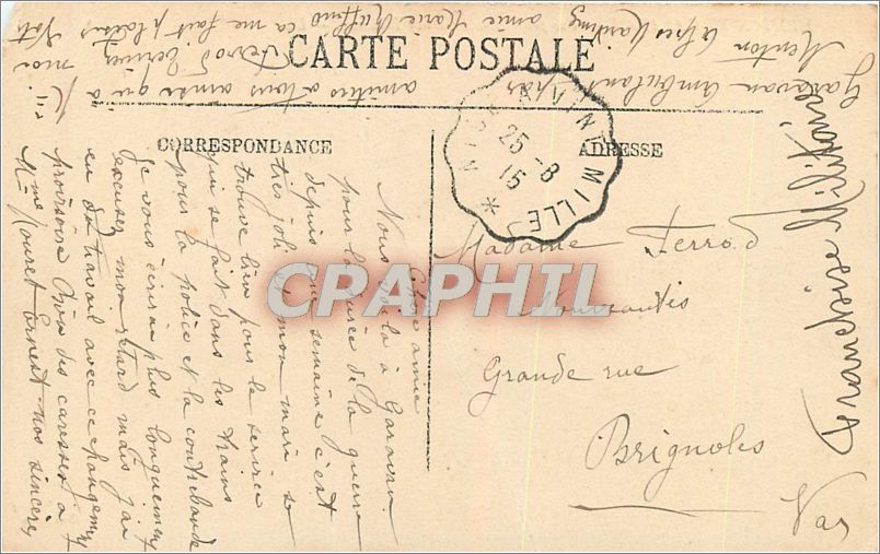 CPA Menton et Garavan Vue prise de la Frontiere Italienne  — Rückseite