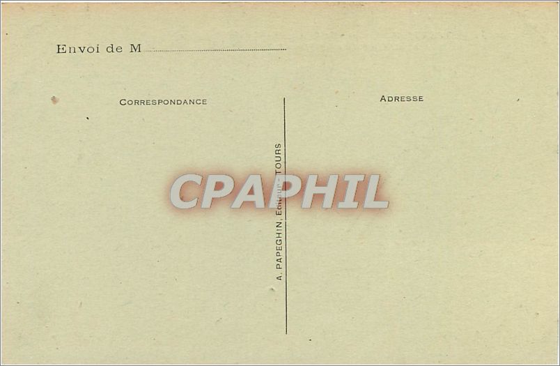 CPA Chateauroux Indre Le Chateau Raoul et la Prefecture  — Verso