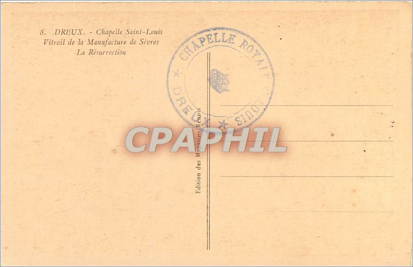 La Résurrection — Chapelle Saint-Louis — Édition des Maisons Réunies — Rückseite