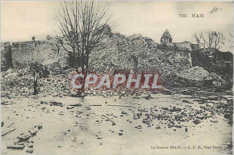 CPA Ham La Guerre 1914 17 Militaria