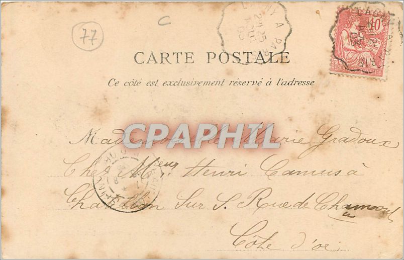 CPA Lagny Bords de la Marne quai Bizeau  — Rückseite