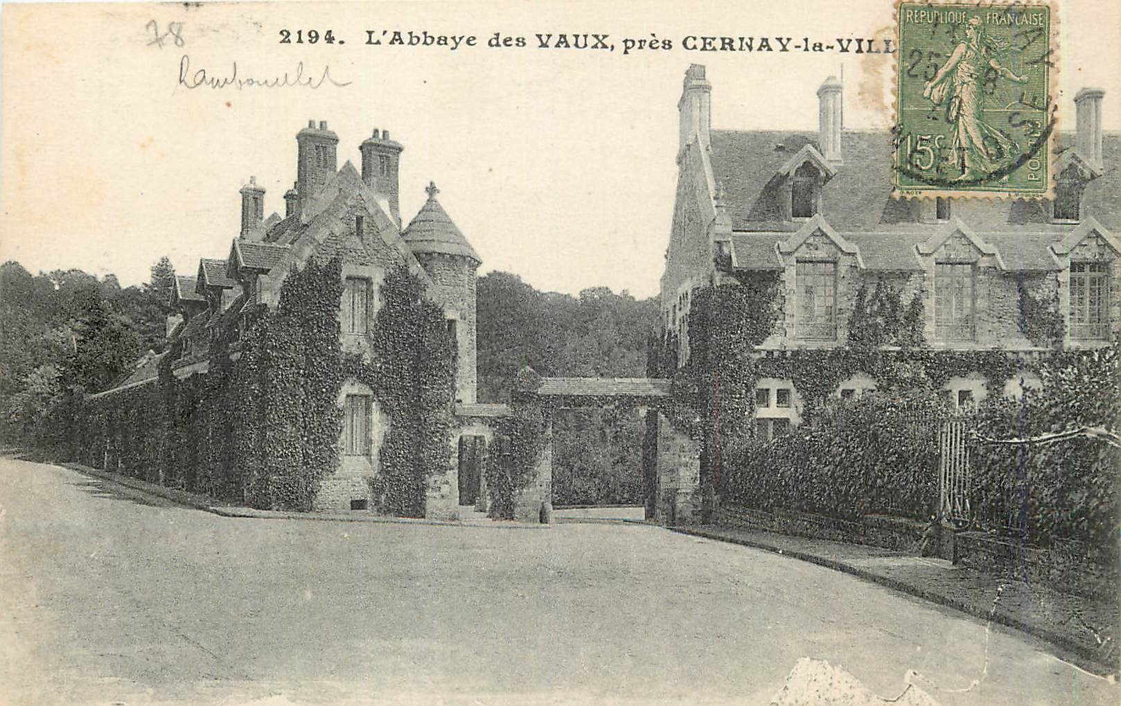 Das Kloster Vaux, nahe Cernay-la-Ville — Künstlerische Ausgabe, E. Malon, Paris — n° 2194