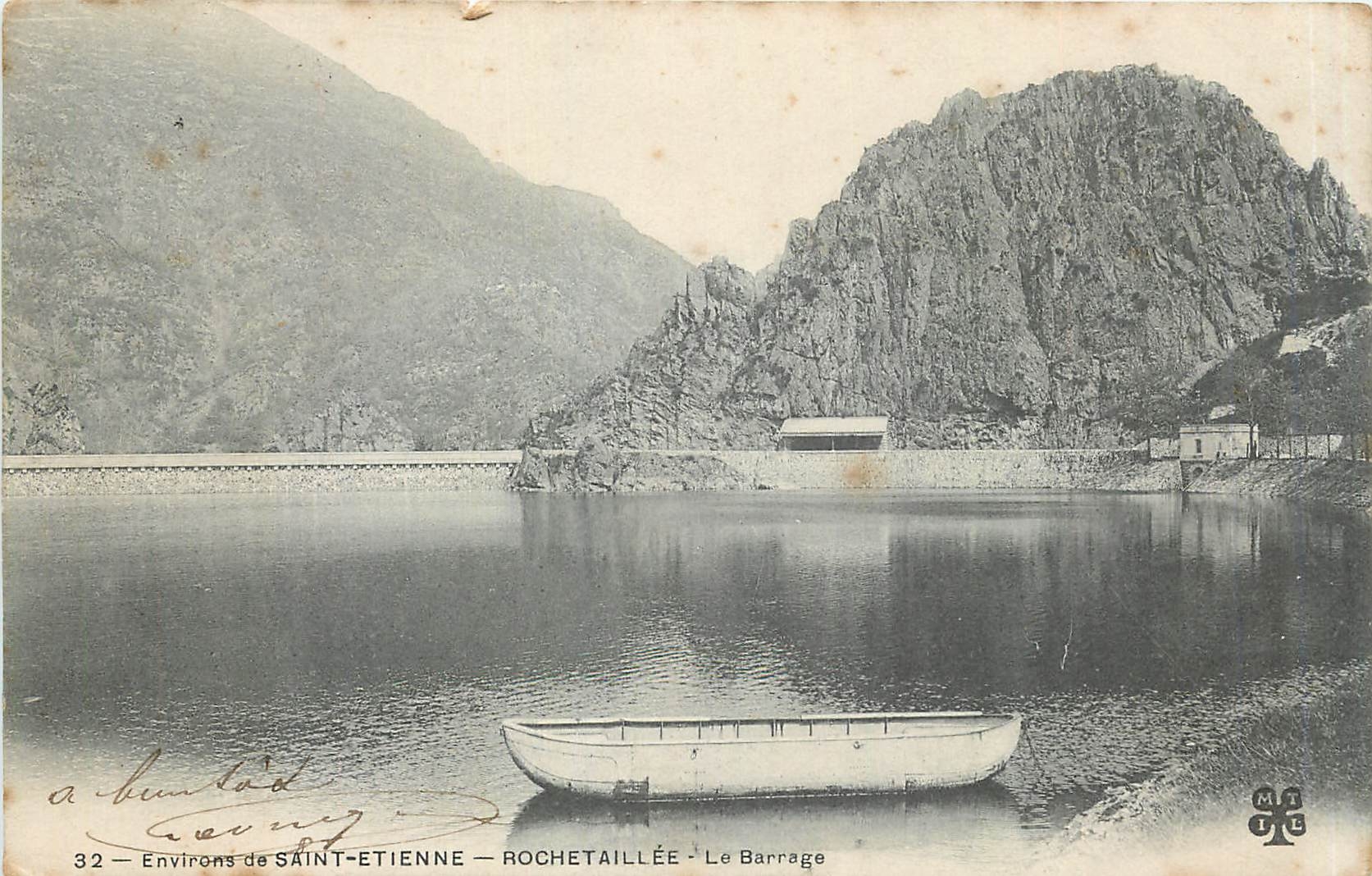 CPA Environs de Saint Etienne Rochetaillee Le Barrage 