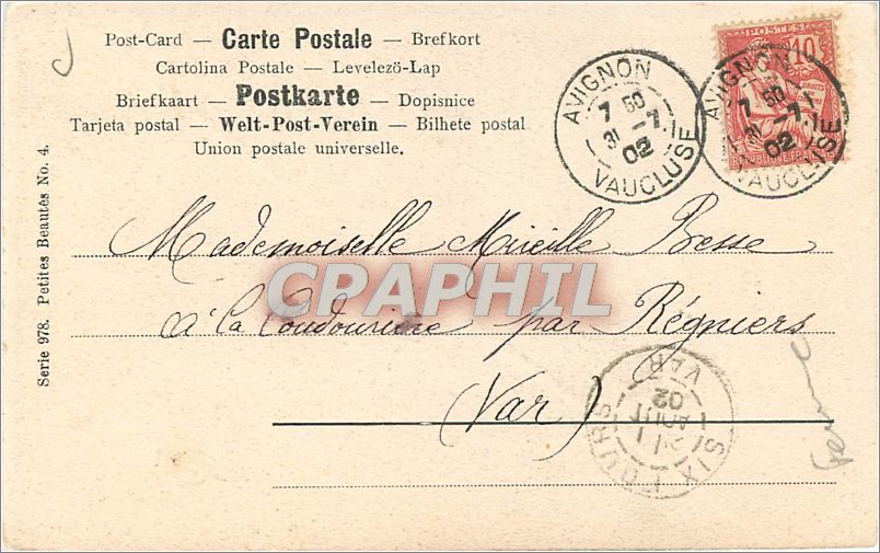 CPA Bella  — Verso