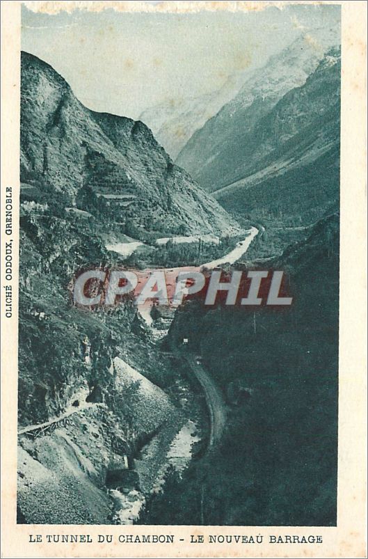 CPA Le Tunnel du Chambon Le Nouveau Barrage 