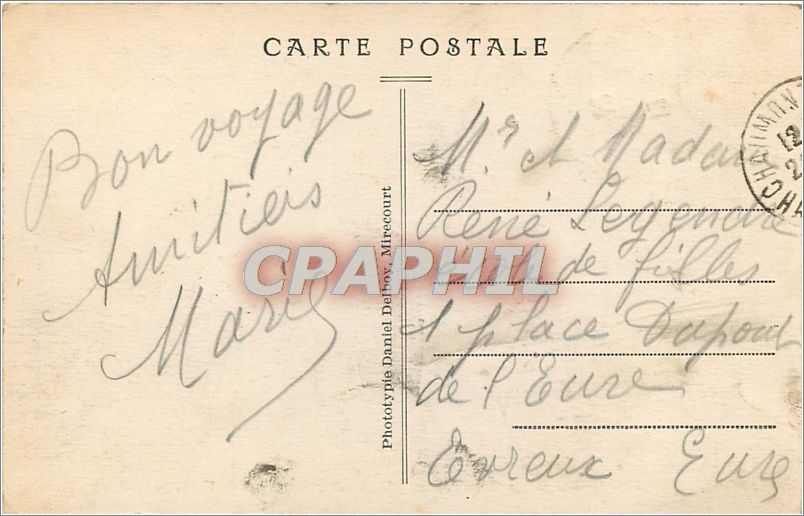 CPA Chaumont Le Viaduc et la Vallee de St Roch  — Rückseite