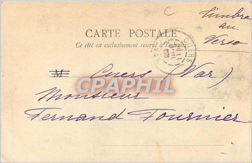 CPA Arras Porte Baudimont  — Rückseite