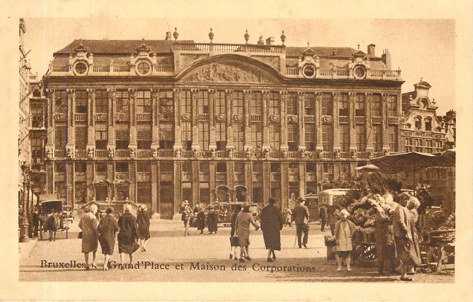 CPA Bruxelles Grand Place et Maison des Corporations 