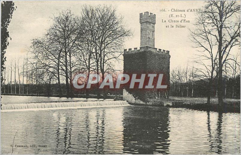 CPA Chateau d'Anet E et L La Chute d'Eau et le Belier 