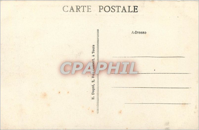 CPA Tours L et L Vue generale La Loire le Pont de pierre la Cathedrale Saint Gallen et la partie Nor — Rückseite