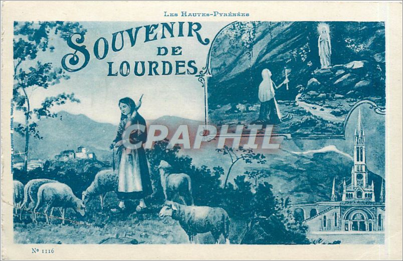 CPA Les Hautes Pyrenees Souvenir de Lourdes 