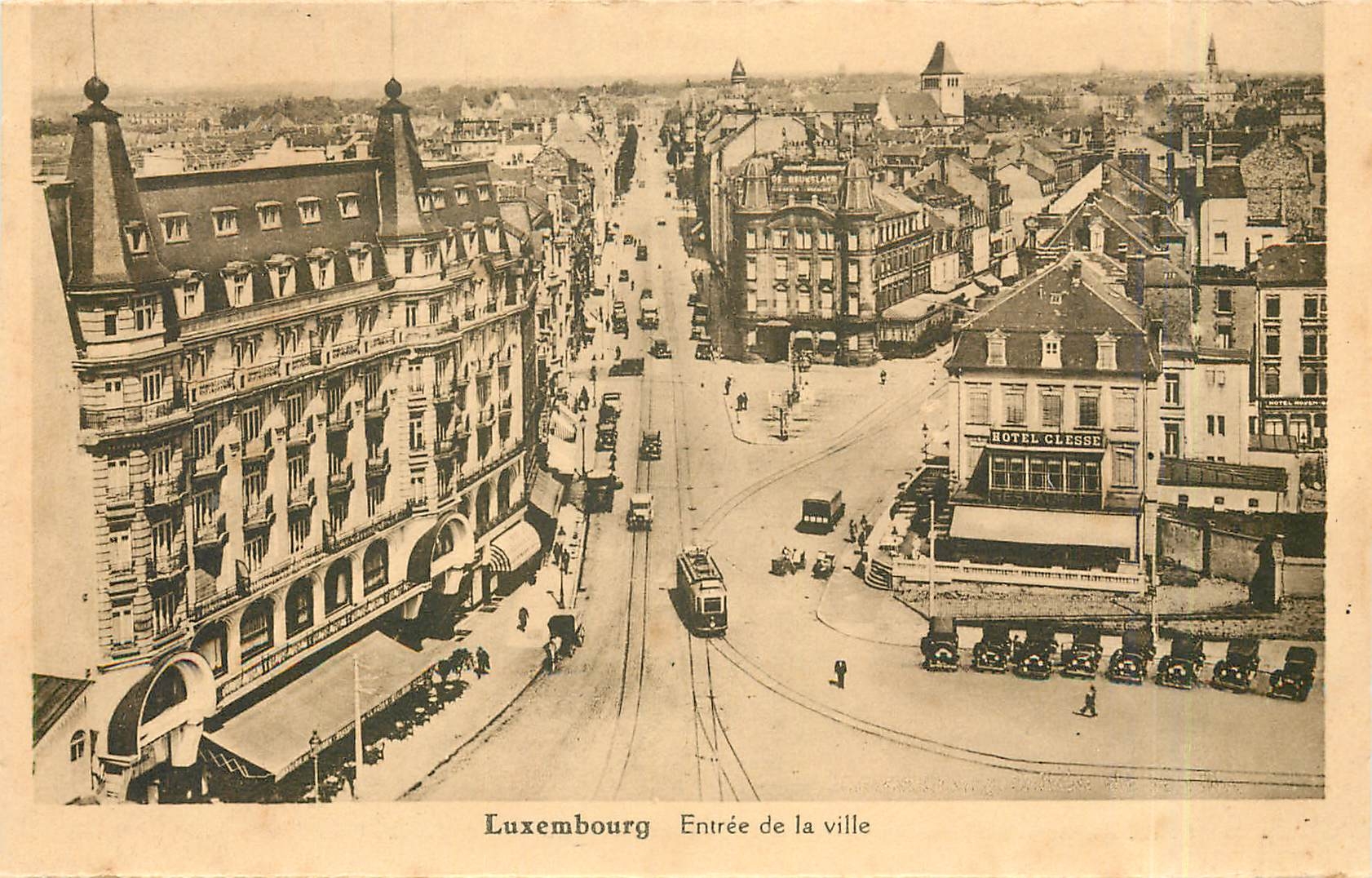 CPA Luxembourg Entree de la Ville 