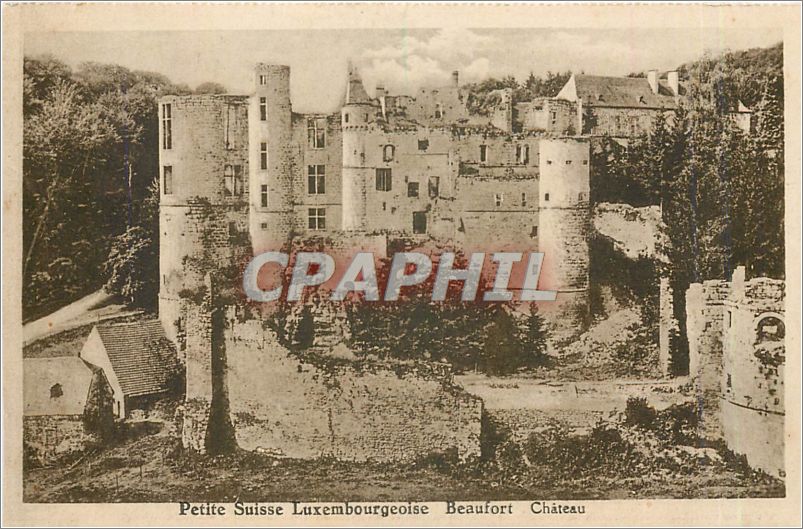 CPA Petite Suisse Luxembourgeoise Beaufort Chateau 
