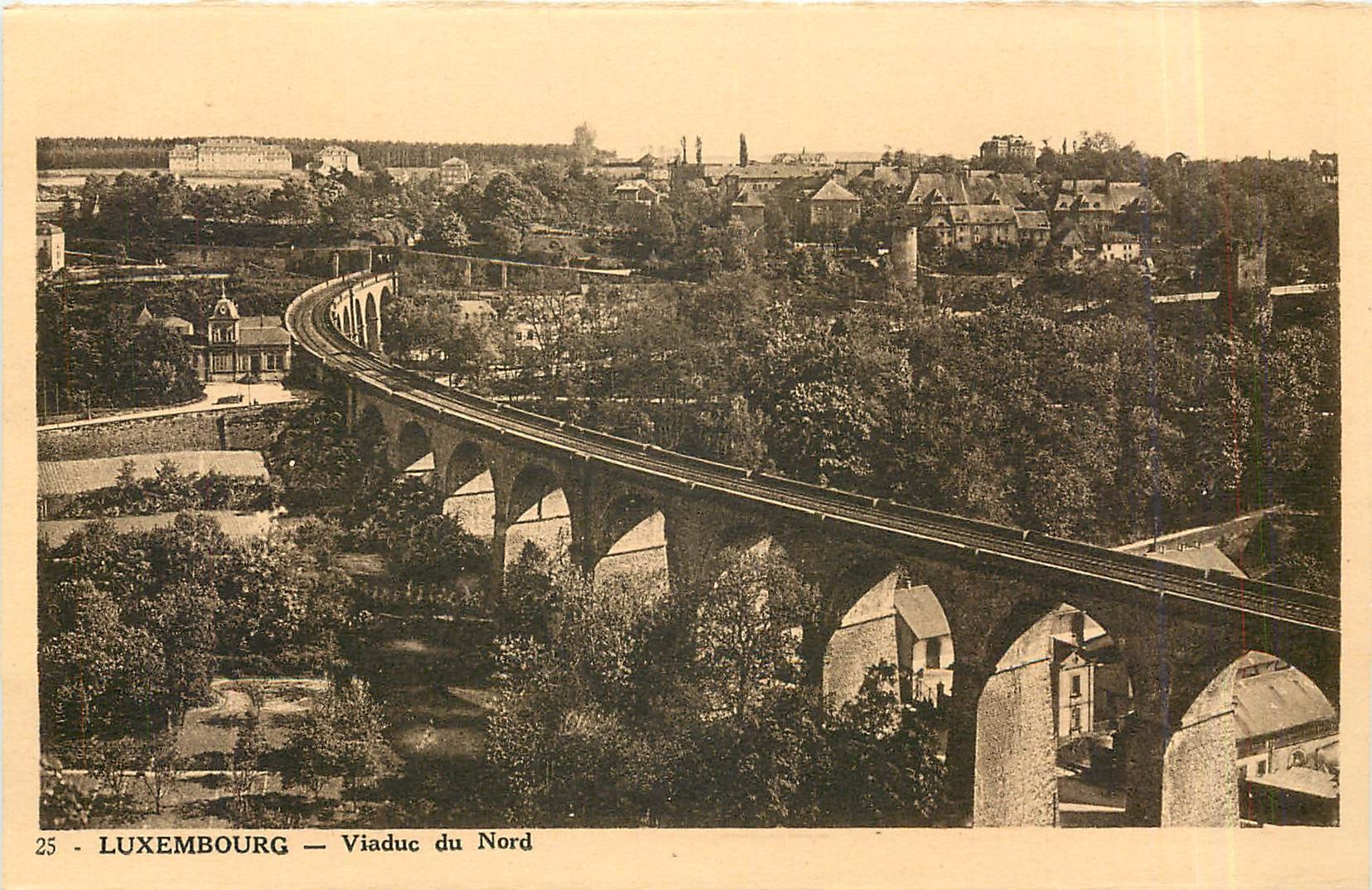 CPA Luxembourg Viaduc du Nord 