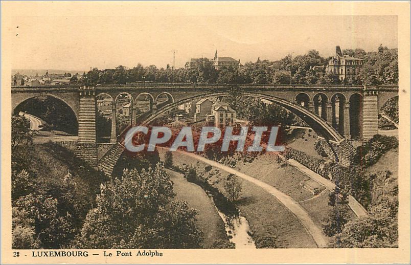 CPA Luxembourg Le Pont Adolphe 