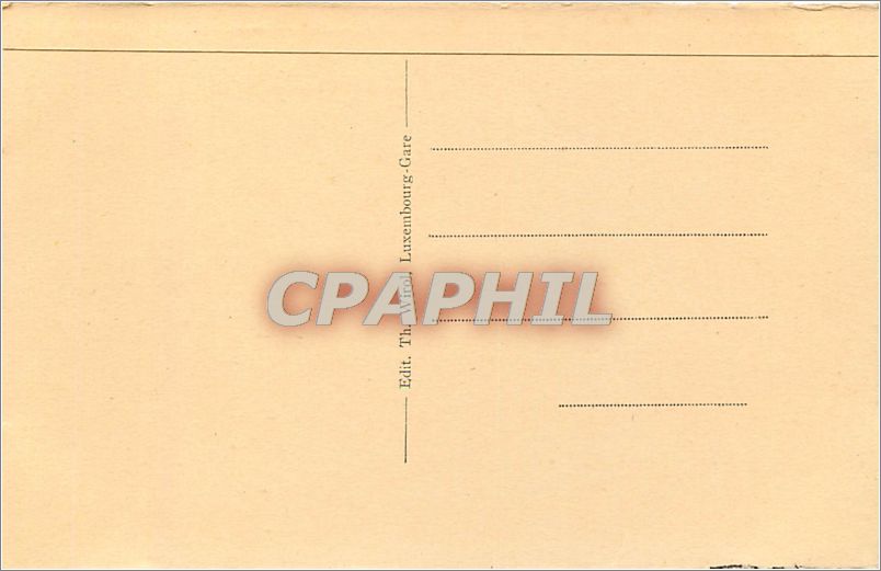 CPA Luxembourg La Caisse d'Epargne  — Rückseite