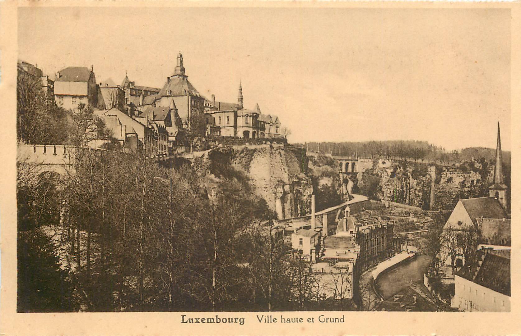 CPA Luxembourg Ville haute et Grund 