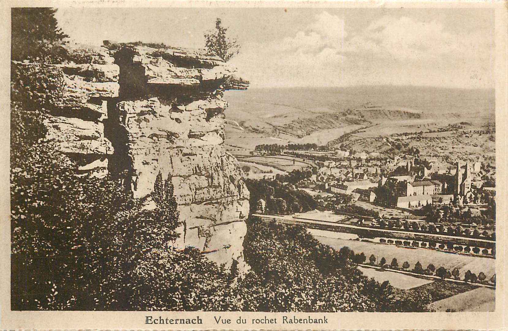 CPA Echternach Vue du rochet Rabenbank 