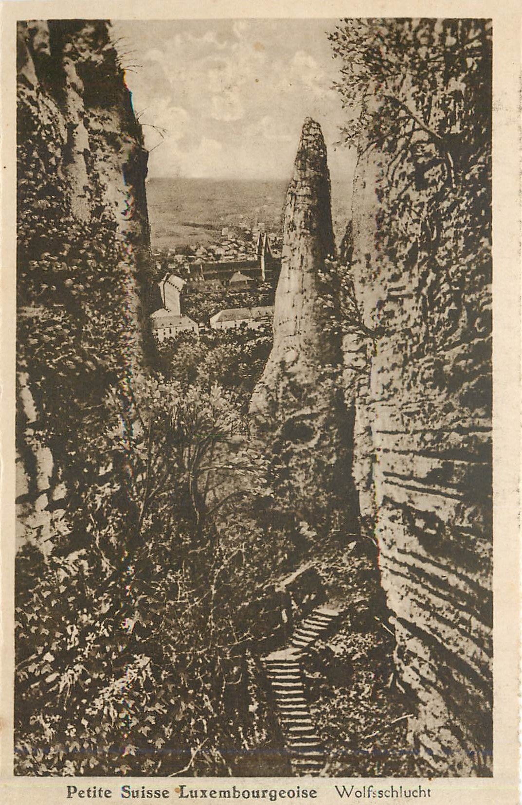 CPA Petite Suisse Luxembourgeoise Wolfsschlucht 