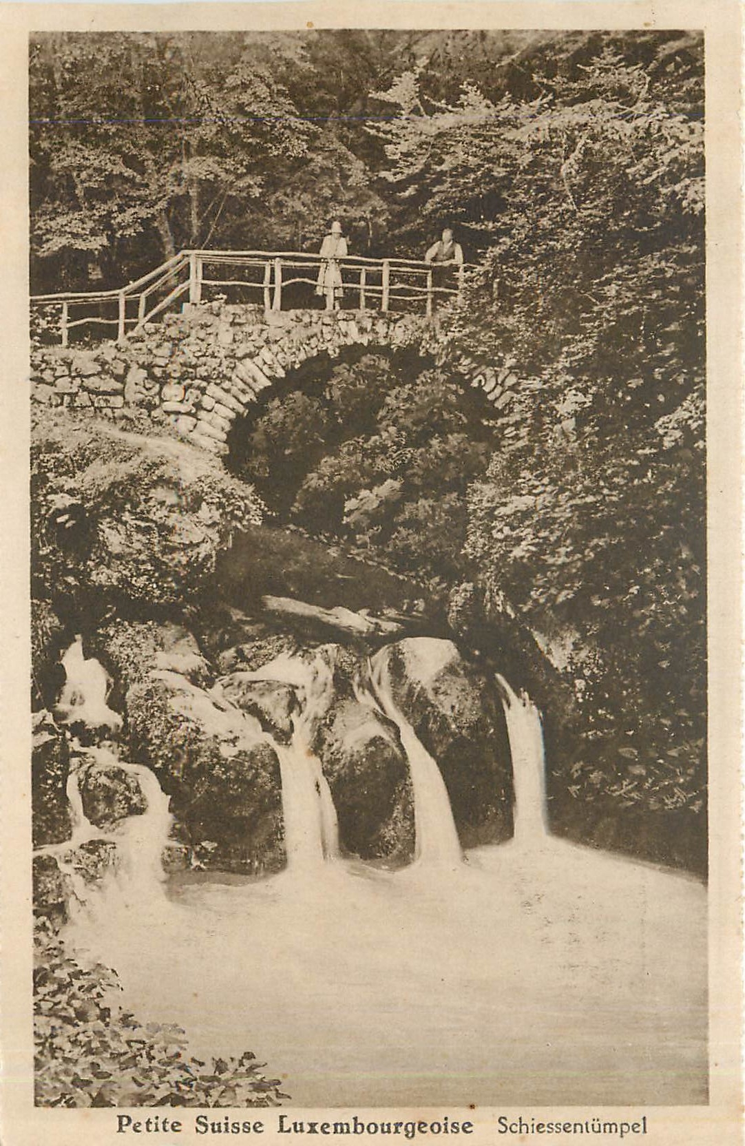 CPA Petite Suisse Luxembourgeoise Schiessentumpel 