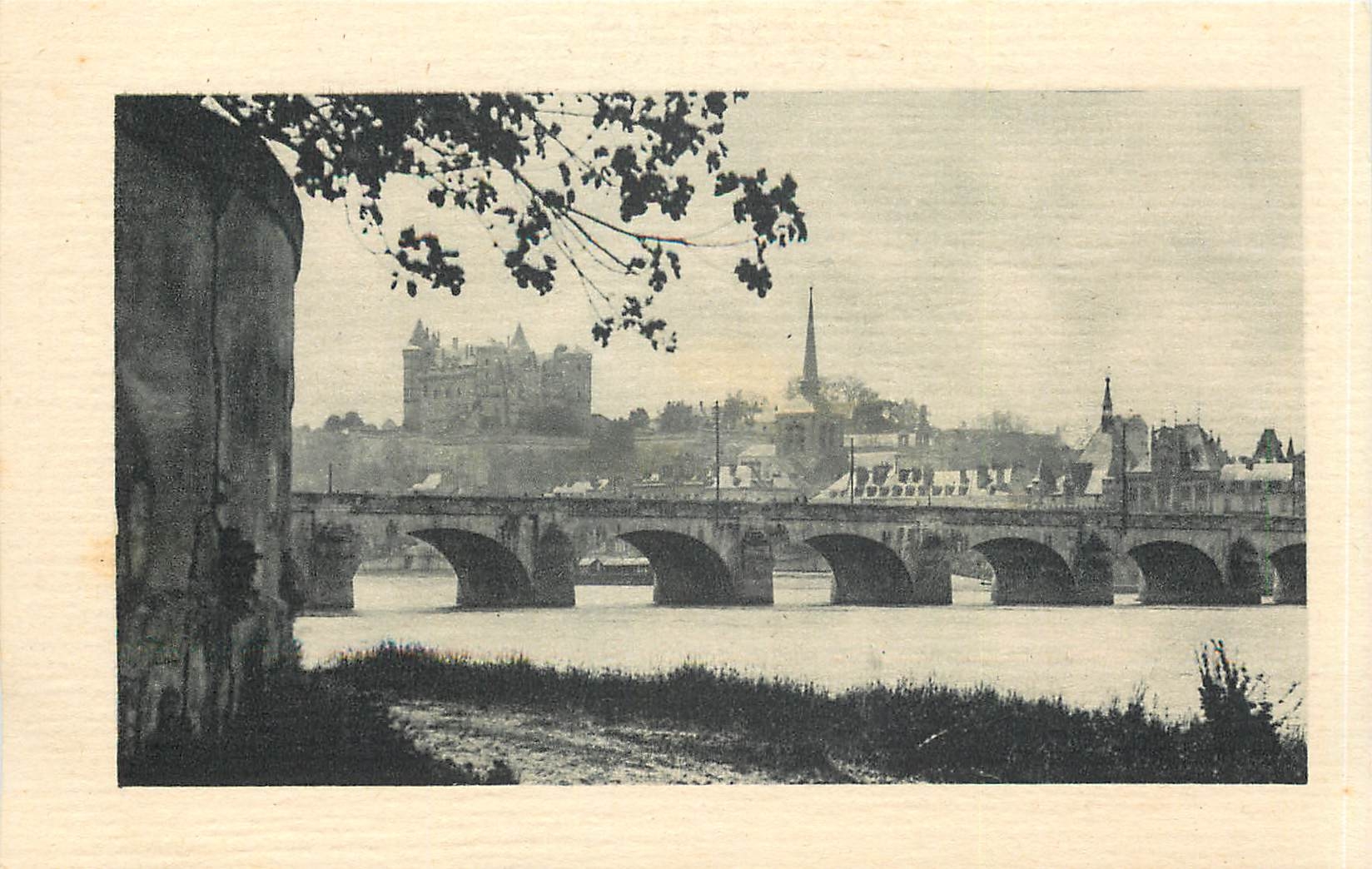 CPA Saumur Le Pont et le Chateau 