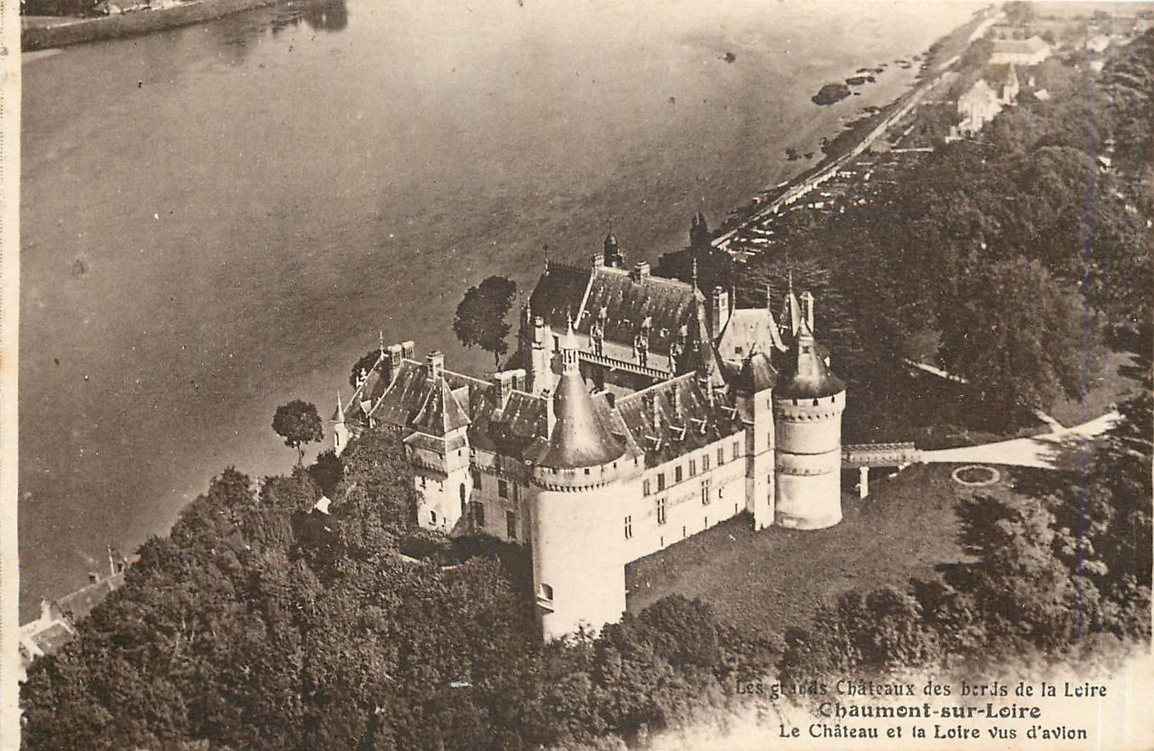 Château de Chaumont-sur-Loire — vue aérienne — L. Lemermand, Orléans