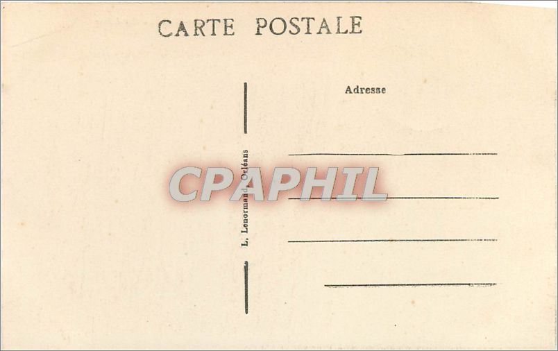 CPA Blois L et C La Cathedrale  — Verso