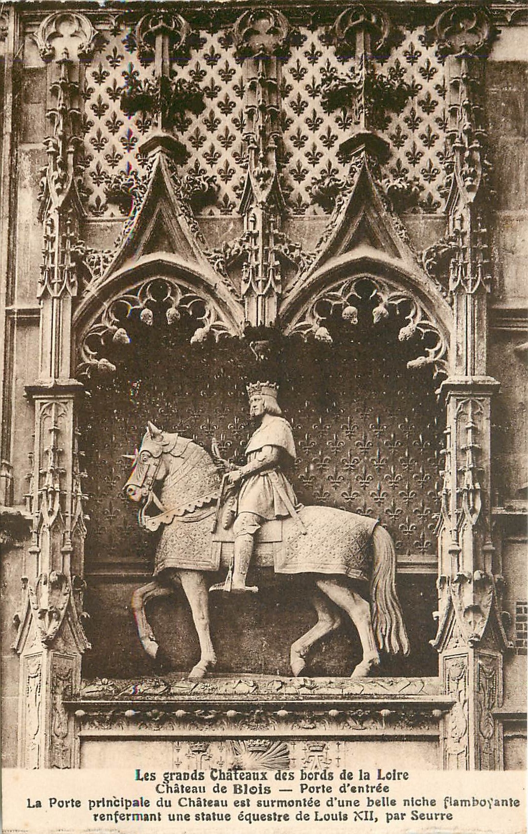 CPA Les grands Chateaux des bords de la Loire Chateau de Blois Porte d'entree 