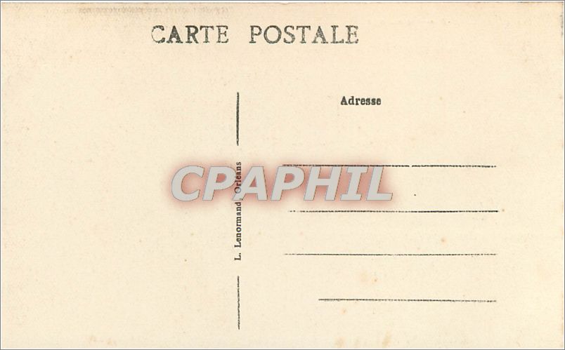 CPA Blois L et C Place Victor Hugo  — Verso