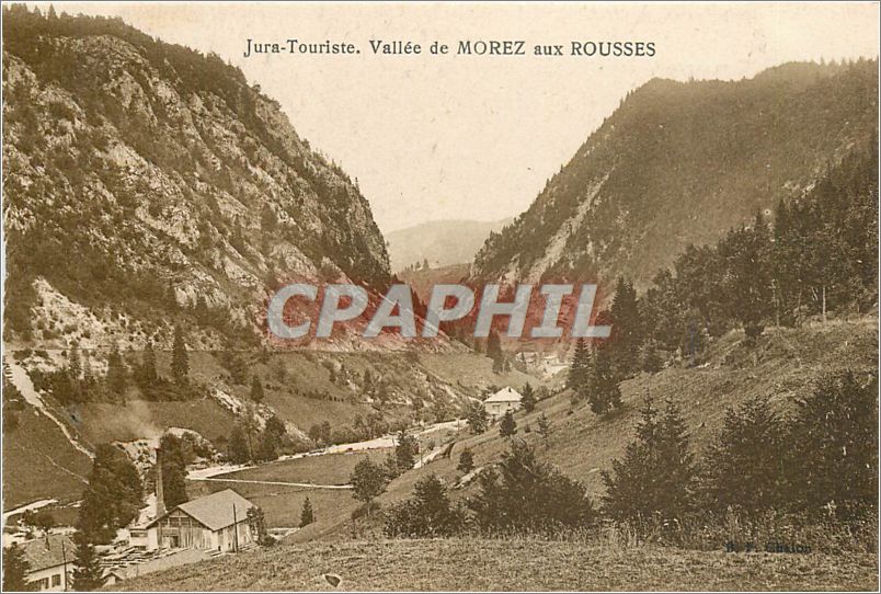 CPA Jura Touriste Vallee de Morez aux Rousses 