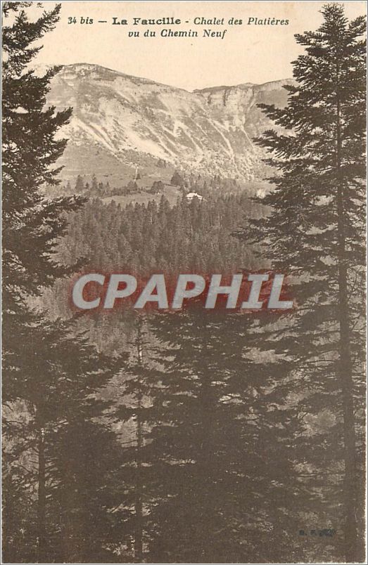 La Faucille - Chalet des Platières vu du Chemin Neuf — série 34 bis, éditeur G. R. 1907